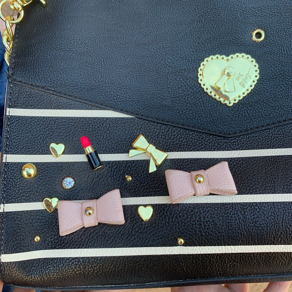 Betsey Johnson Black Bag - Picture 5 of 6